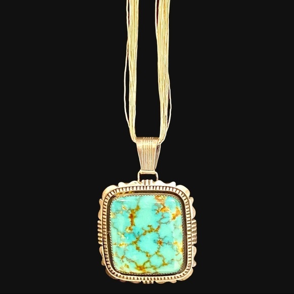 💕💕💕Thomas Byrd Red Mesa turquoise necklace - Picture 2 of 13